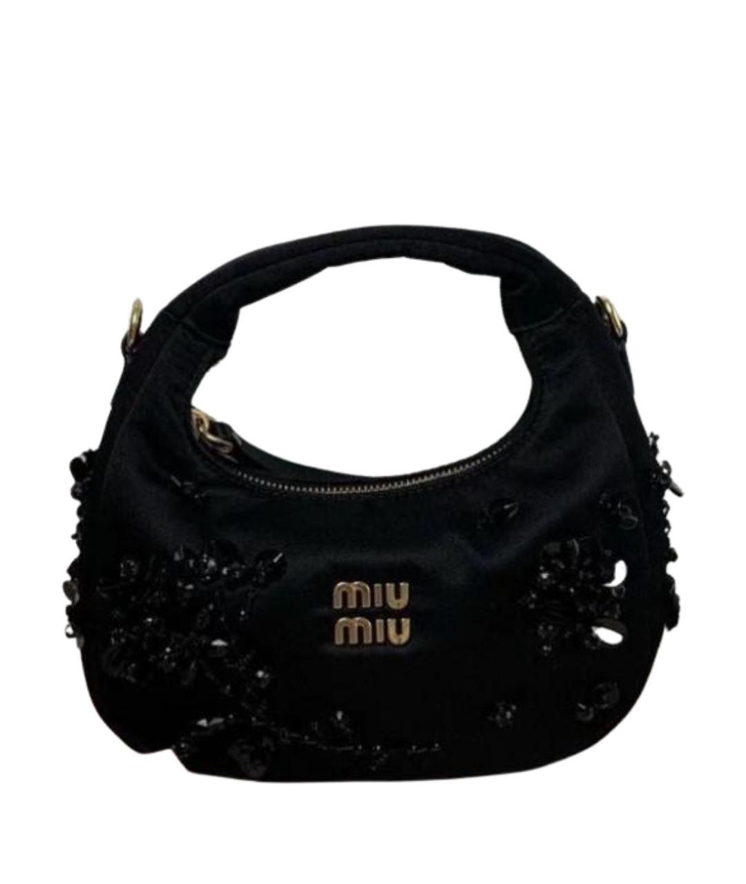 MIU MIU Черная сумка с короткими ручками, фото 1