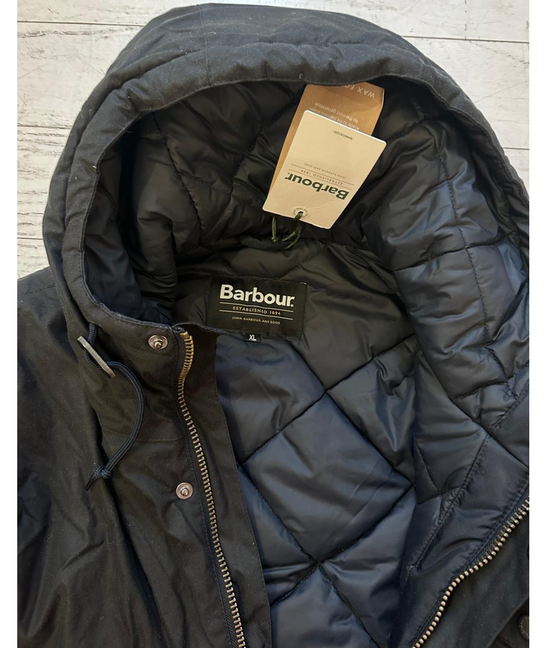 BARBOUR Темно-синяя куртка, фото 2