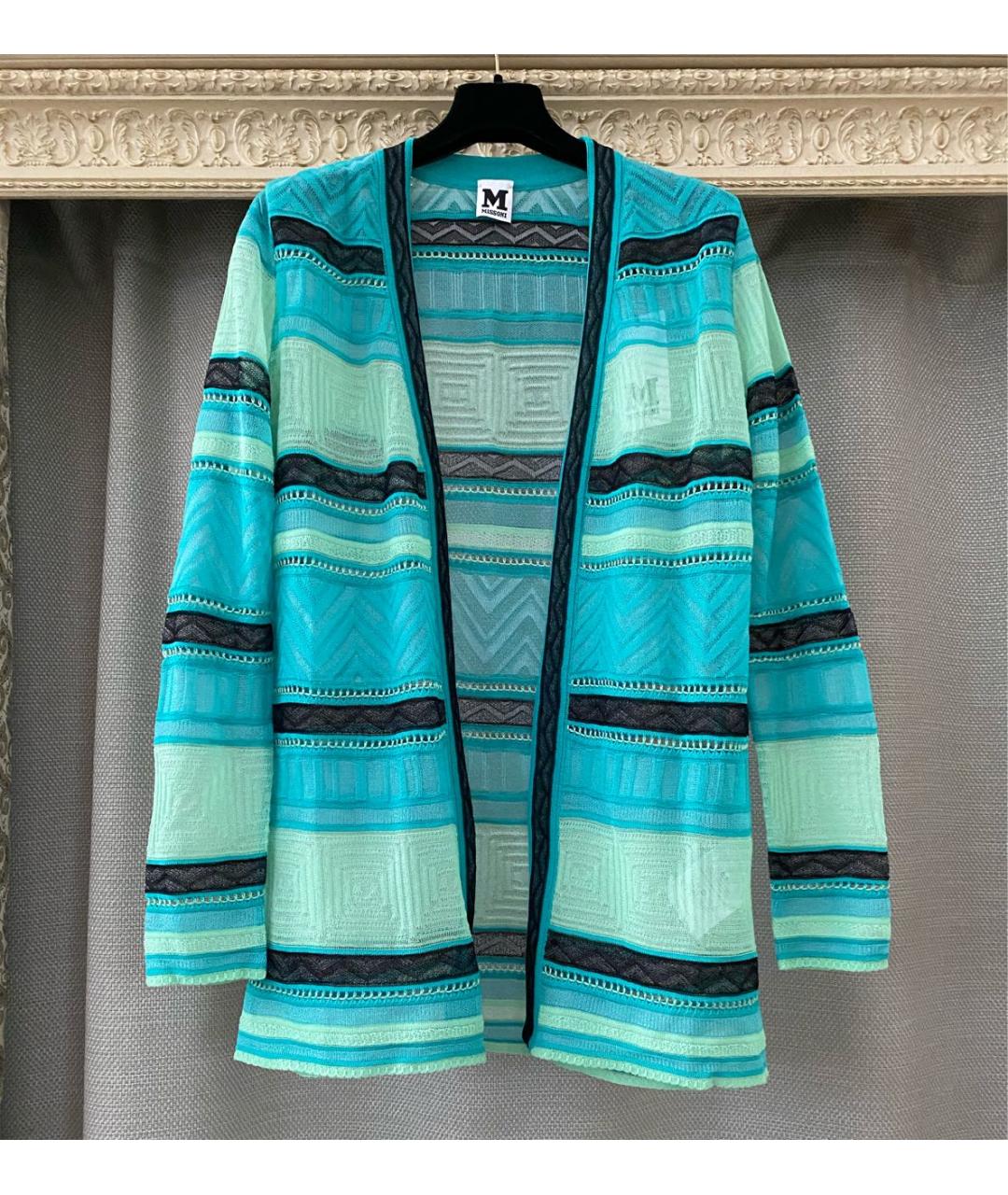 MISSONI Бирюзовый хлопковый кардиган, фото 5