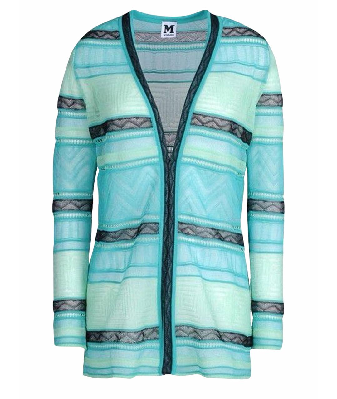 MISSONI Бирюзовый хлопковый кардиган, фото 1