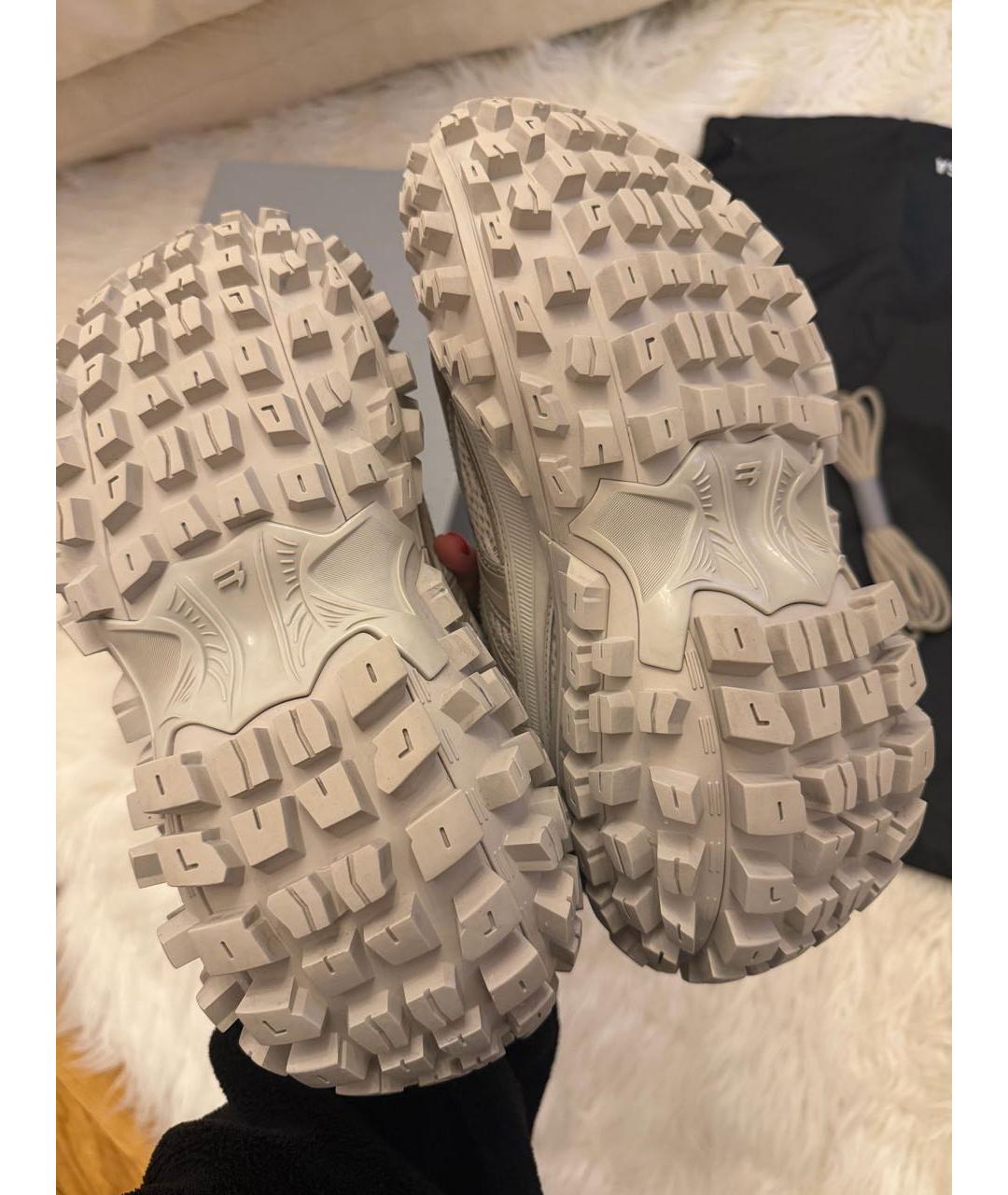 BALENCIAGA Бежевые текстильные кроссовки, фото 3
