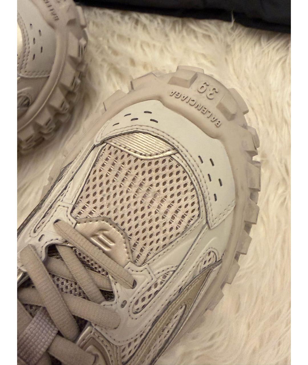 BALENCIAGA Бежевые текстильные кроссовки, фото 7