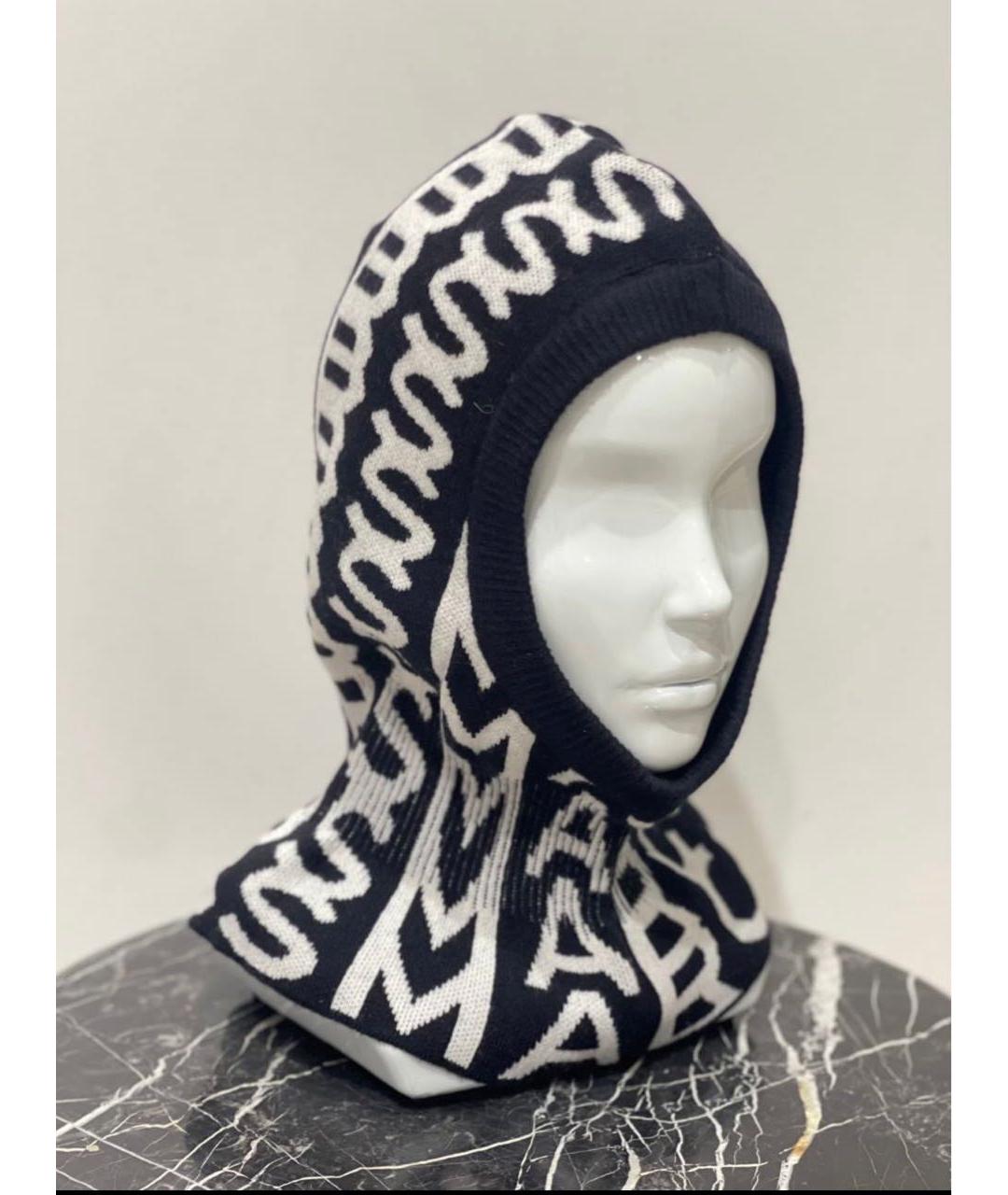 MARC JACOBS Черный шерстяной капюшон, фото 6