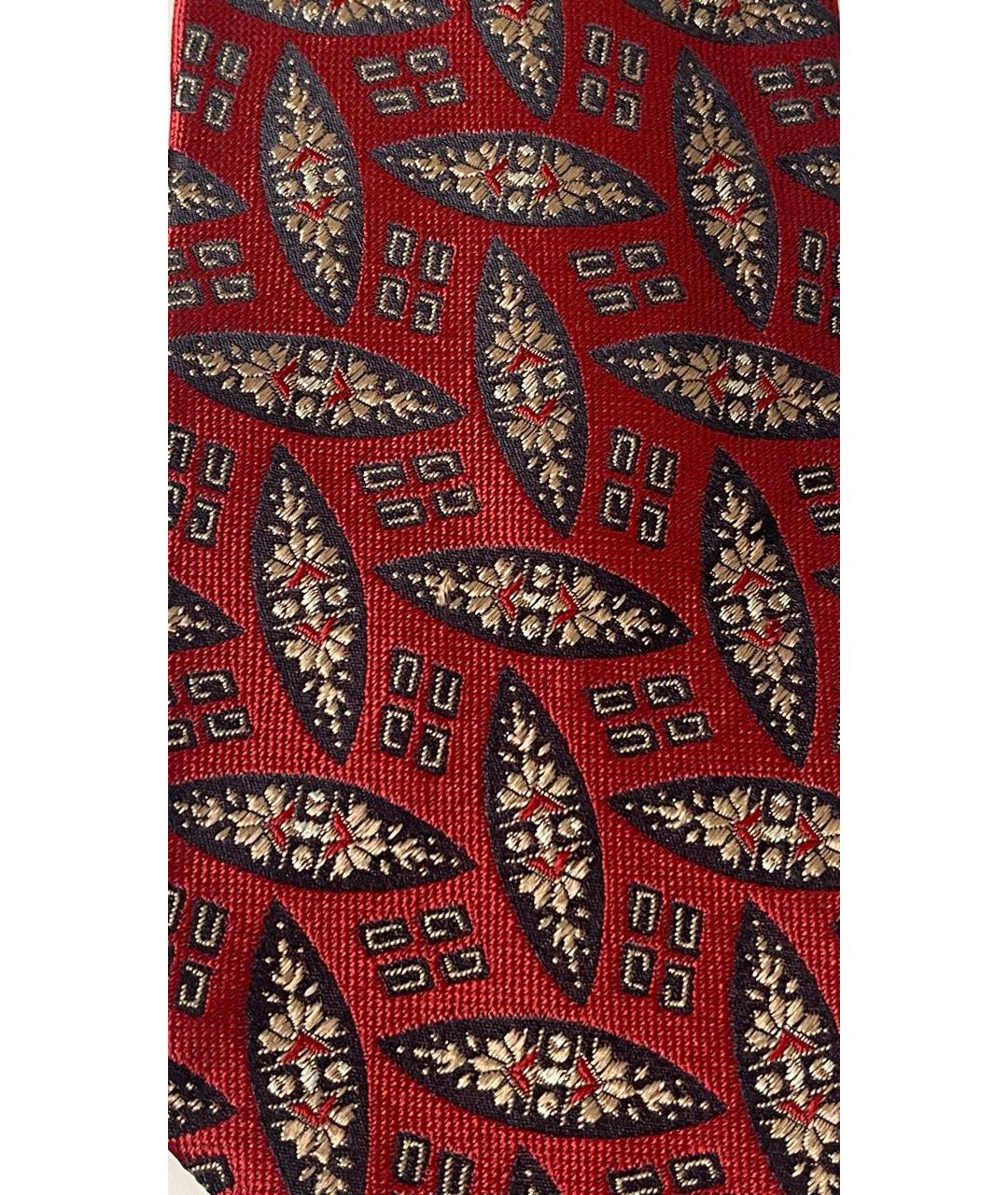 CHANEL Бордовый шелковый галстук, фото 6