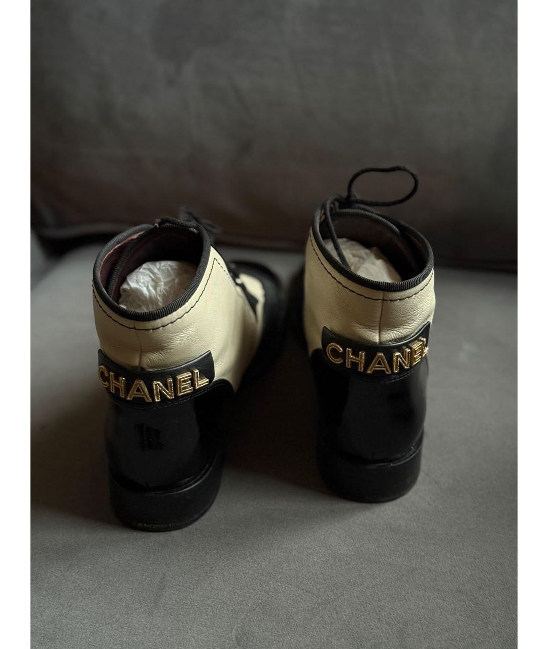 CHANEL Мульти кожаные ботинки, фото 5