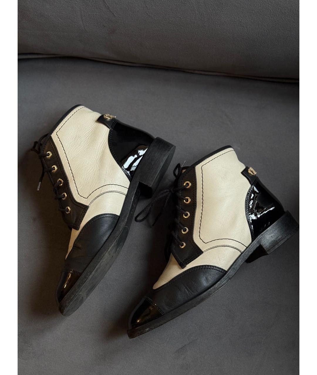 CHANEL Мульти кожаные ботинки, фото 4