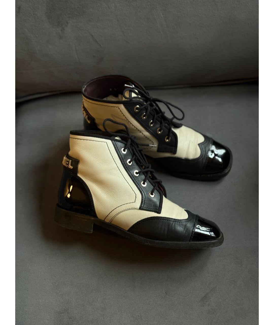 CHANEL Мульти кожаные ботинки, фото 3