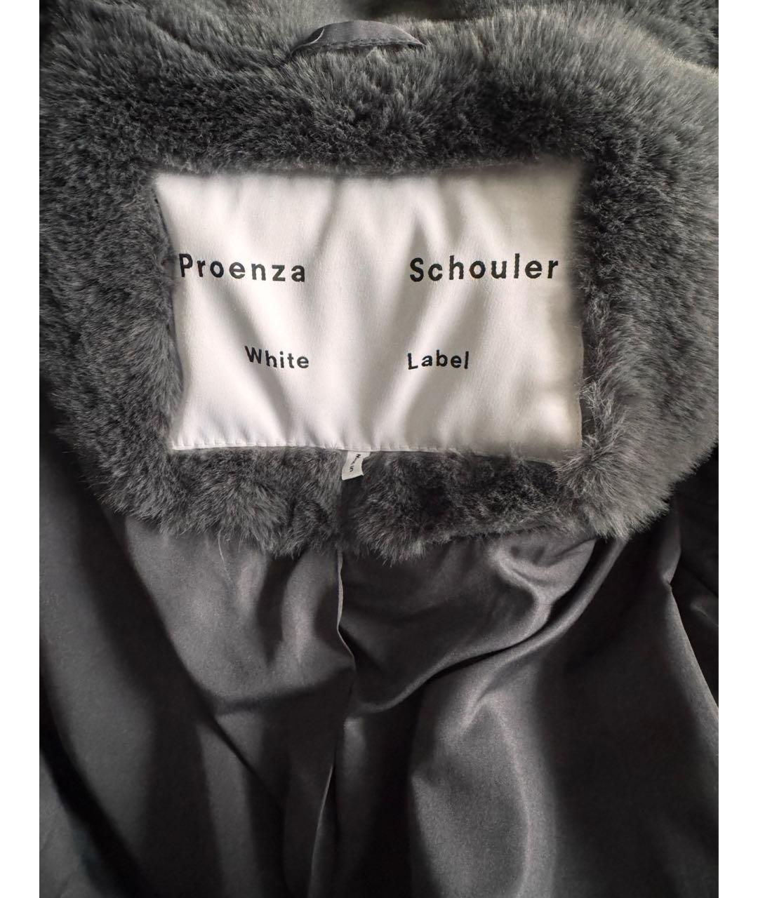 PROENZA SCHOULER Серая шуба, фото 3