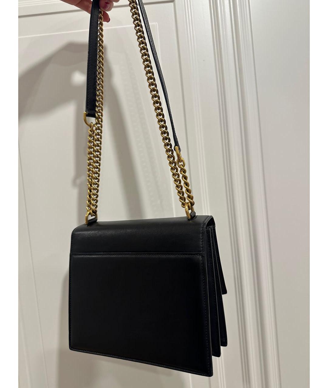 BALENCIAGA Черная кожаная сумка через плечо, фото 2