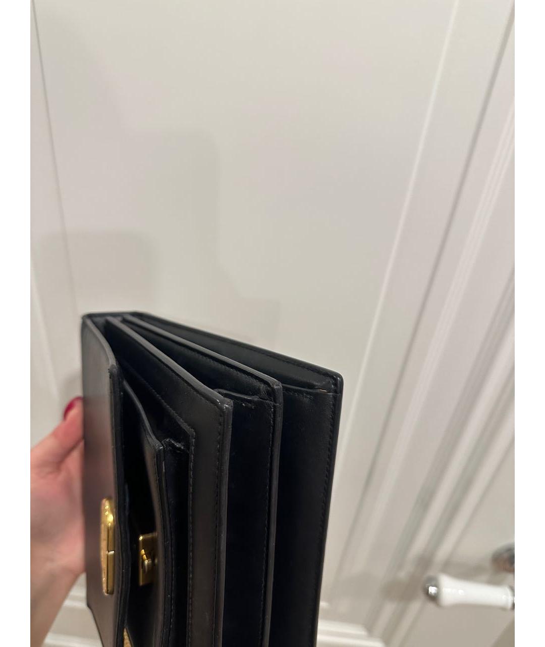 BALENCIAGA Черная кожаная сумка через плечо, фото 6