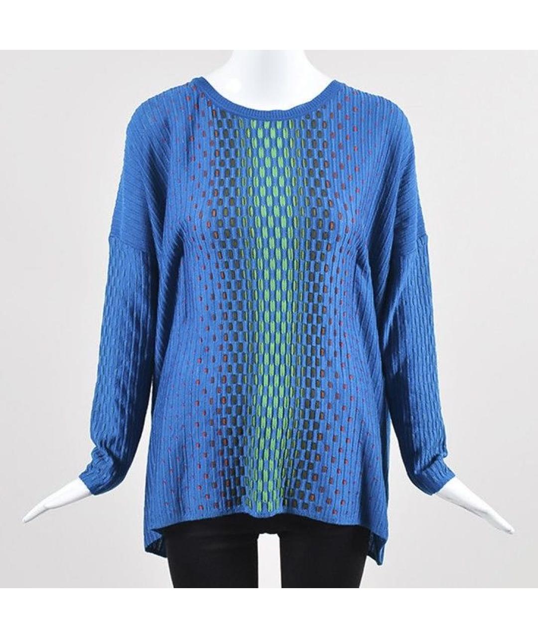 MISSONI Бирюзовый вискозный джемпер / свитер, фото 9