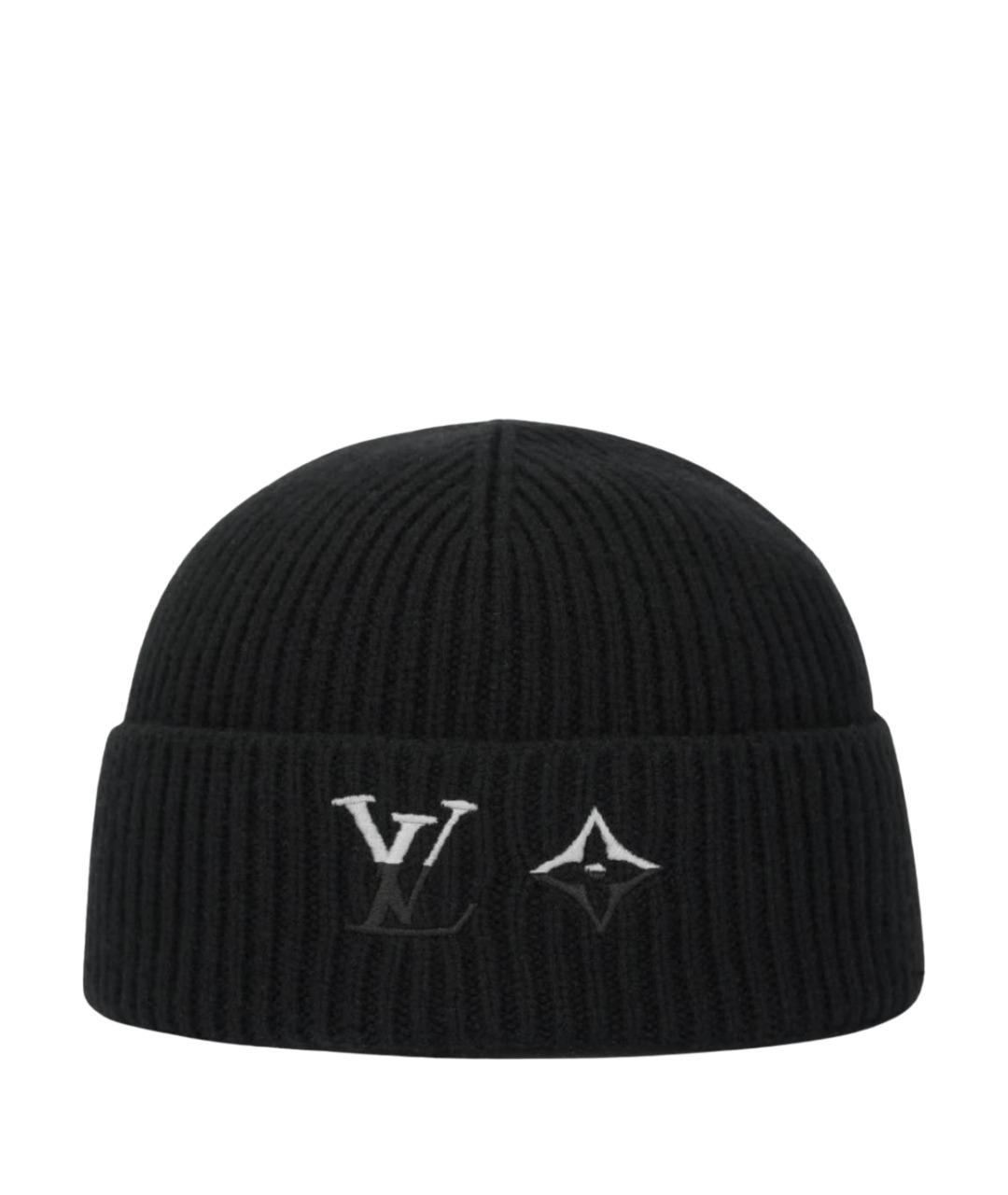LOUIS VUITTON Черная шапка, фото 1