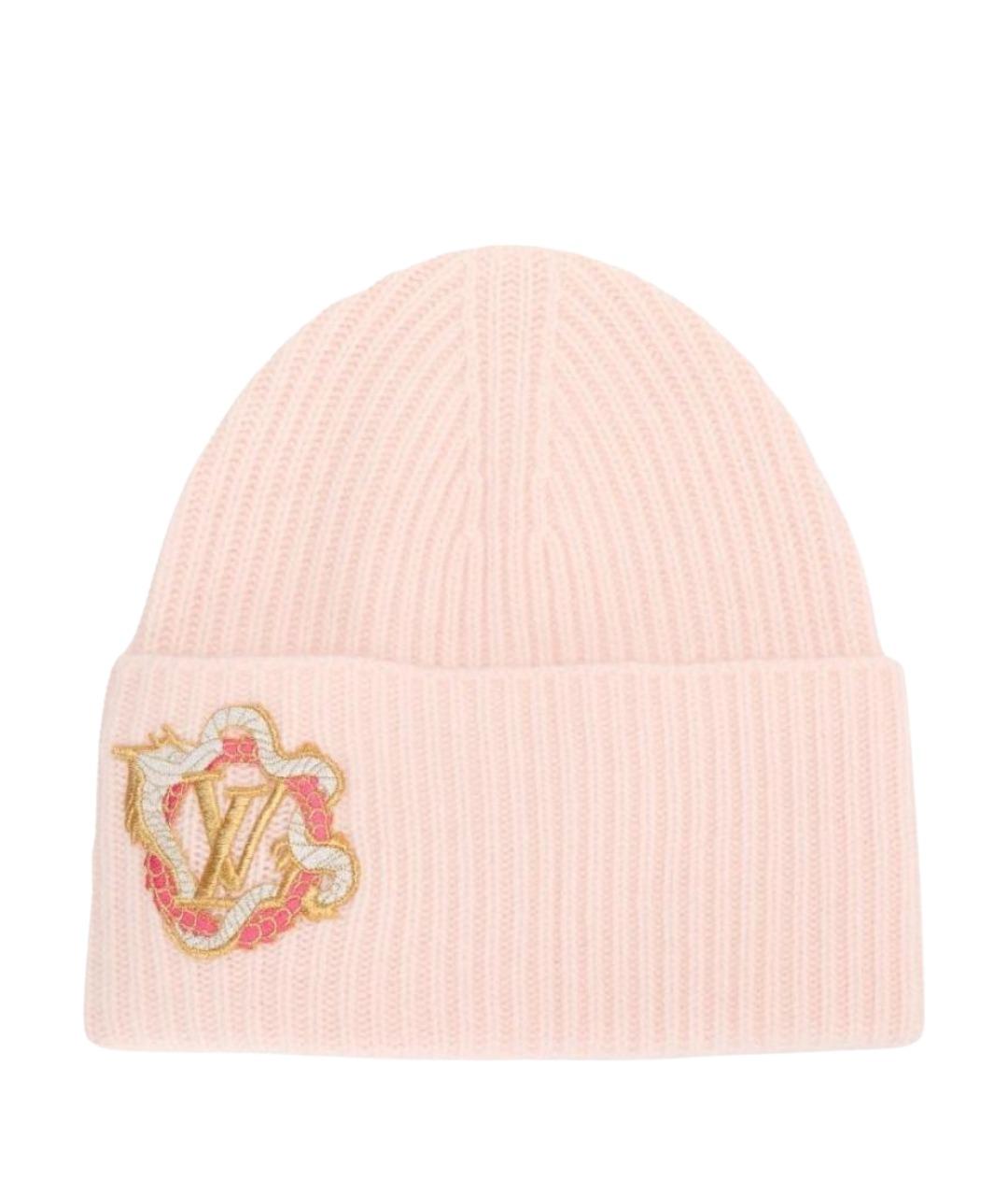 LOUIS VUITTON Розовая шерстяная шапка, фото 1