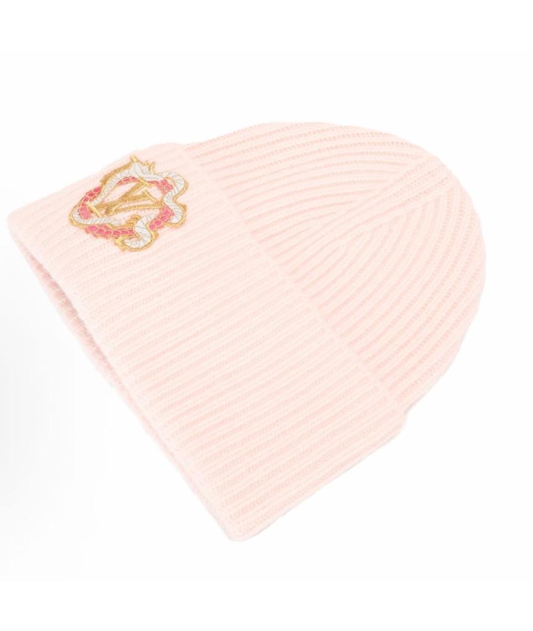 LOUIS VUITTON Розовая шерстяная шапка, фото 2