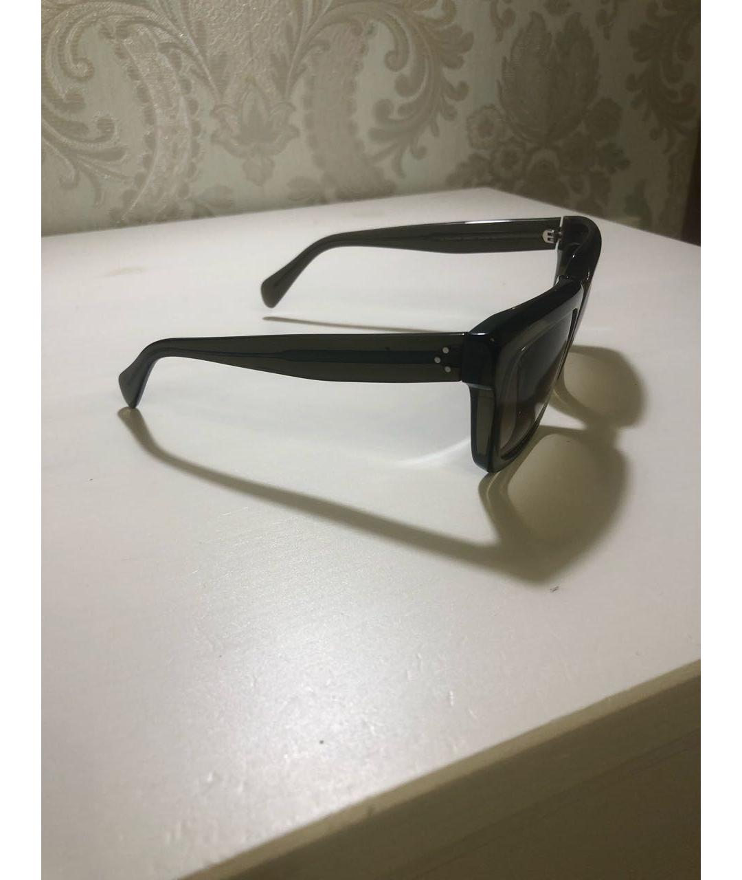 CELINE Хаки пластиковые солнцезащитные очки, фото 2