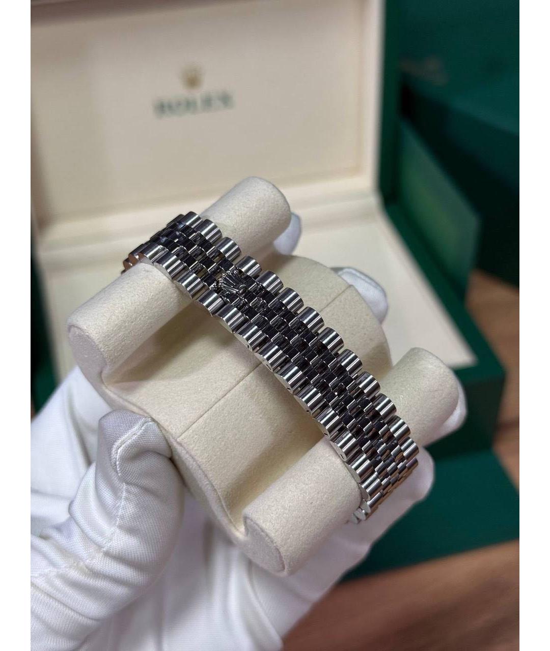 ROLEX Розовые часы из белого золота, фото 2