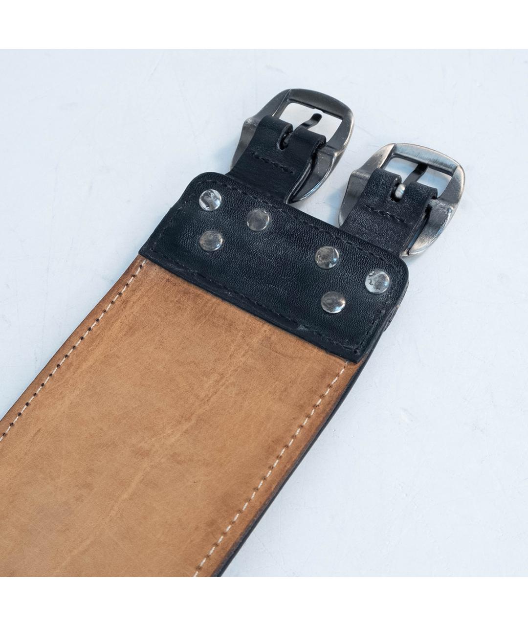 ETRO Черный кожаный ремень, фото 5