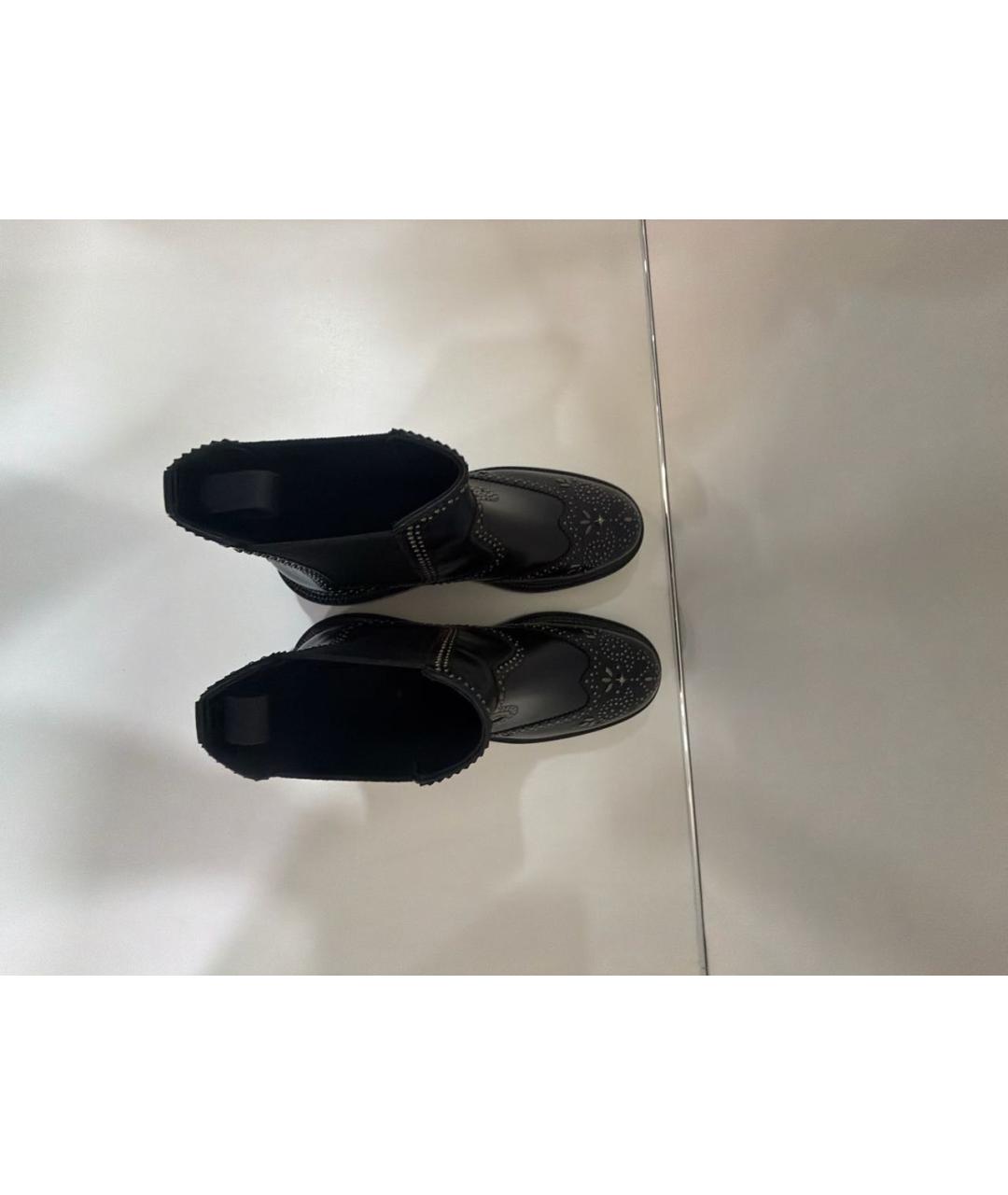 HERMES Черные кожаные ботинки, фото 3