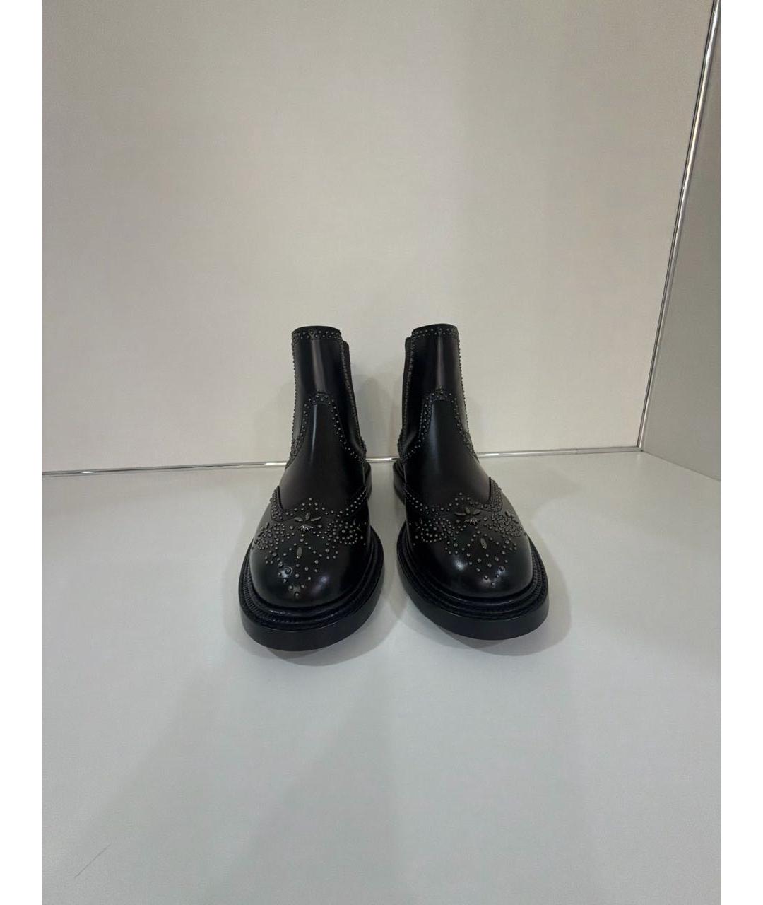 HERMES Черные кожаные ботинки, фото 2