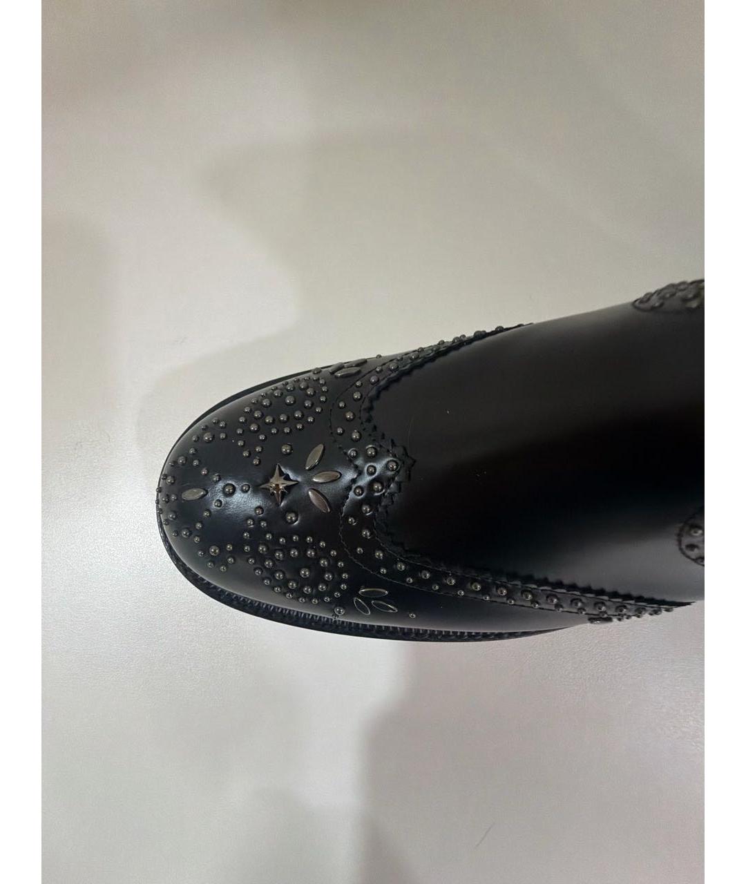 HERMES Черные кожаные ботинки, фото 6