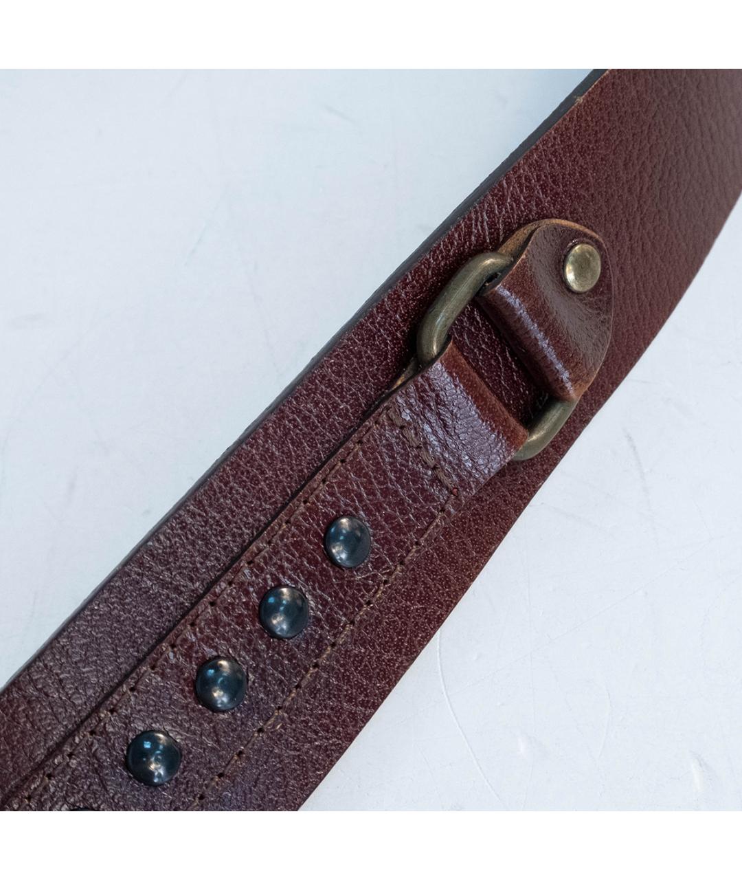 DOLCE&GABBANA Коричневый кожаный ремень, фото 6
