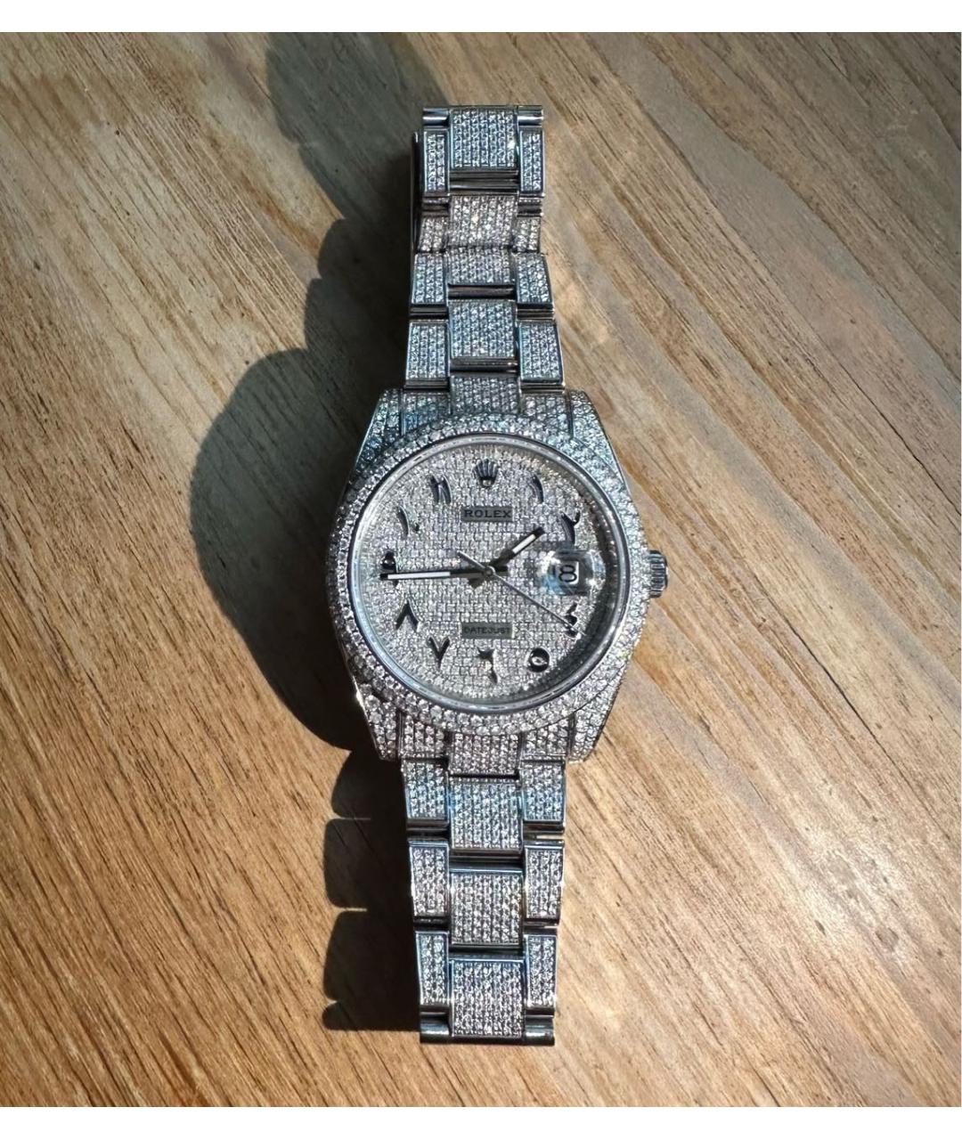 ROLEX Серебряные металлические часы, фото 3