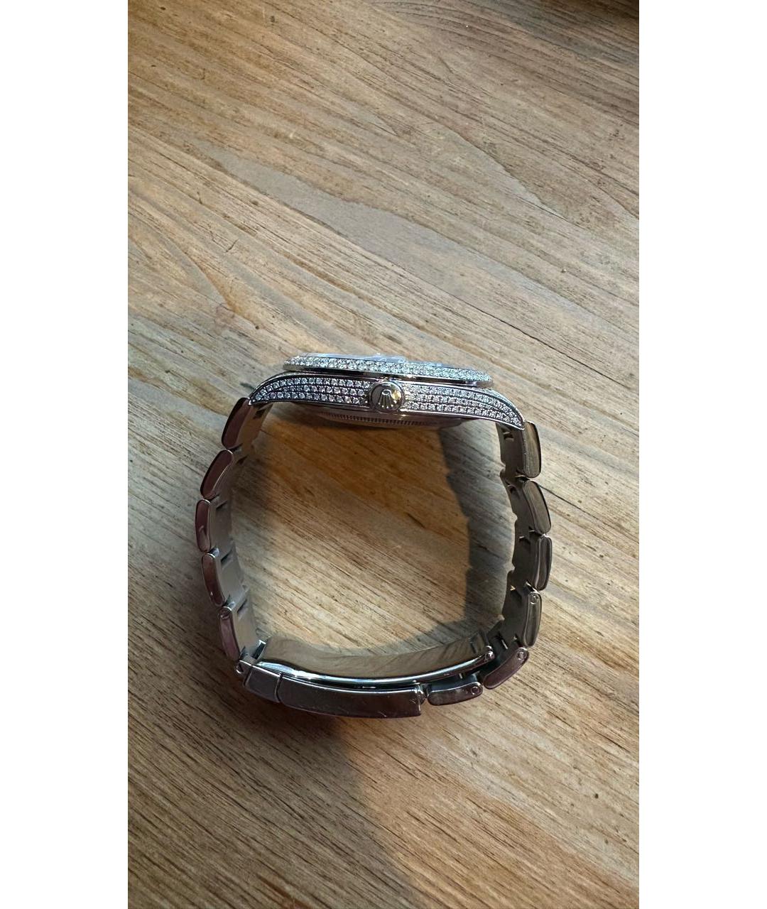 ROLEX Серебряные металлические часы, фото 5