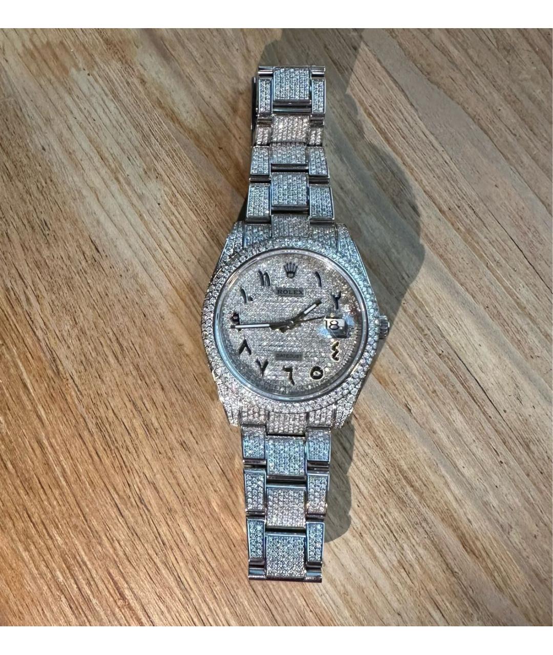 ROLEX Серебряные металлические часы, фото 2