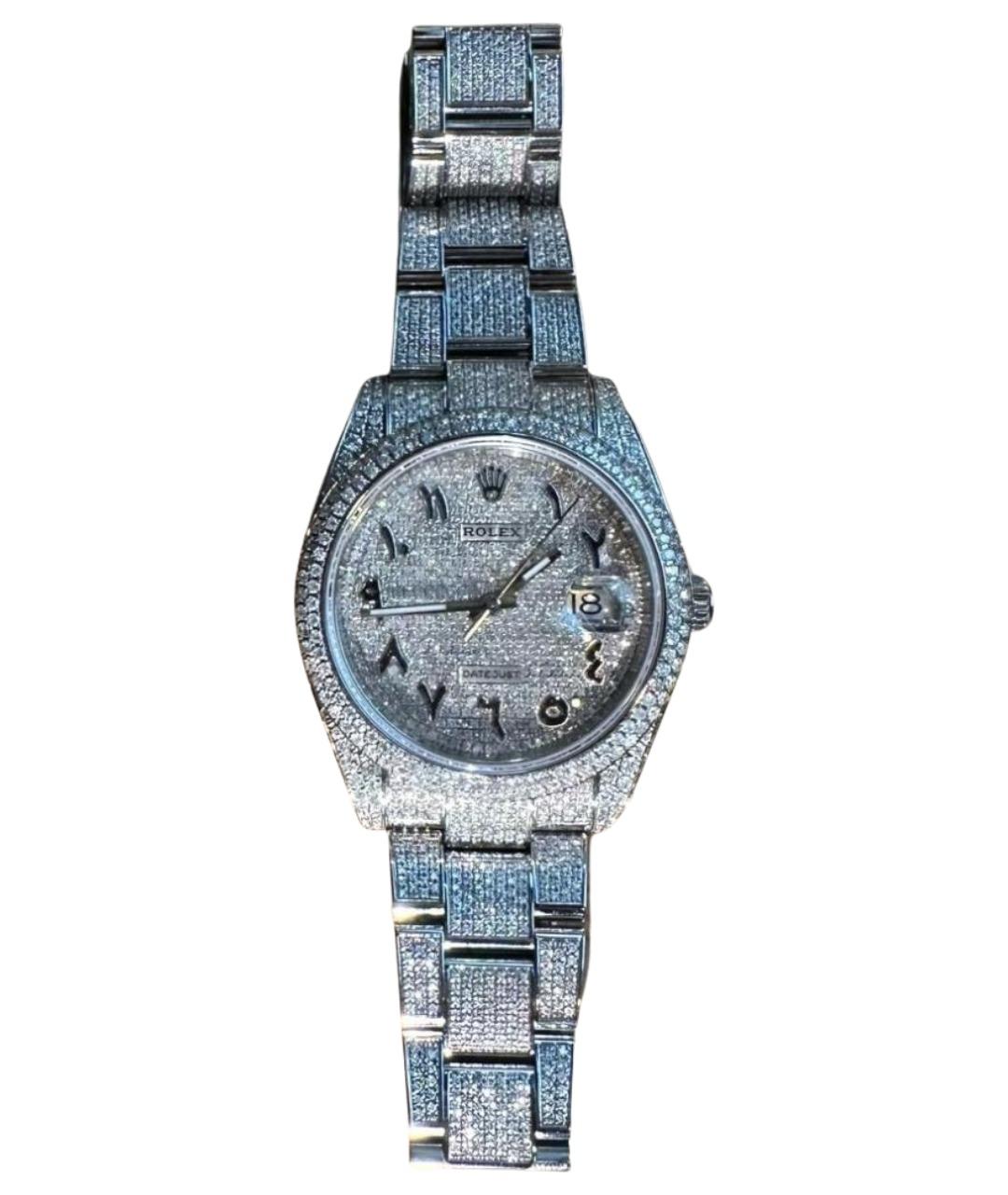 ROLEX Серебряные металлические часы, фото 1