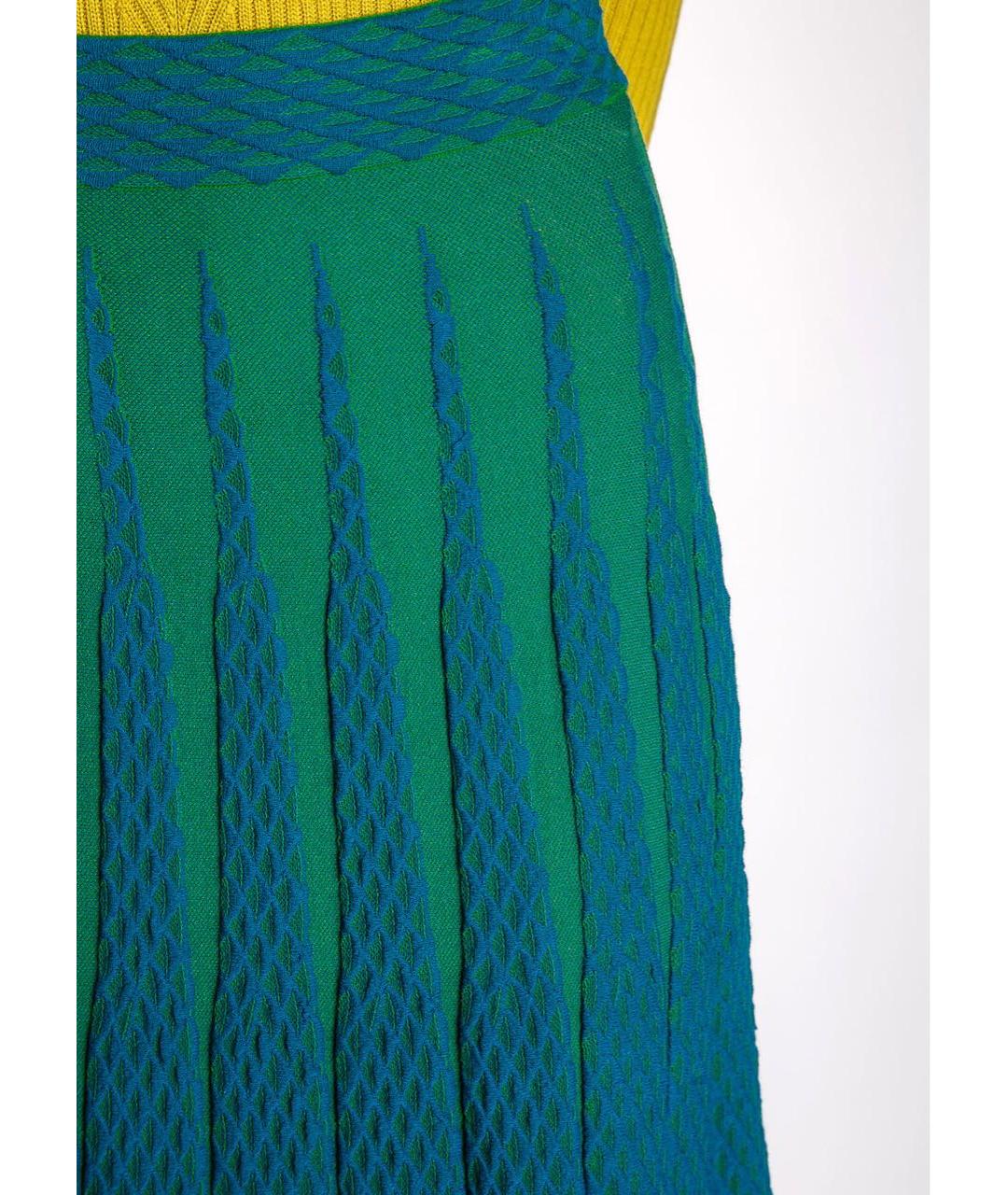 MISSONI Бирюзовая вискозная юбка макси, фото 5