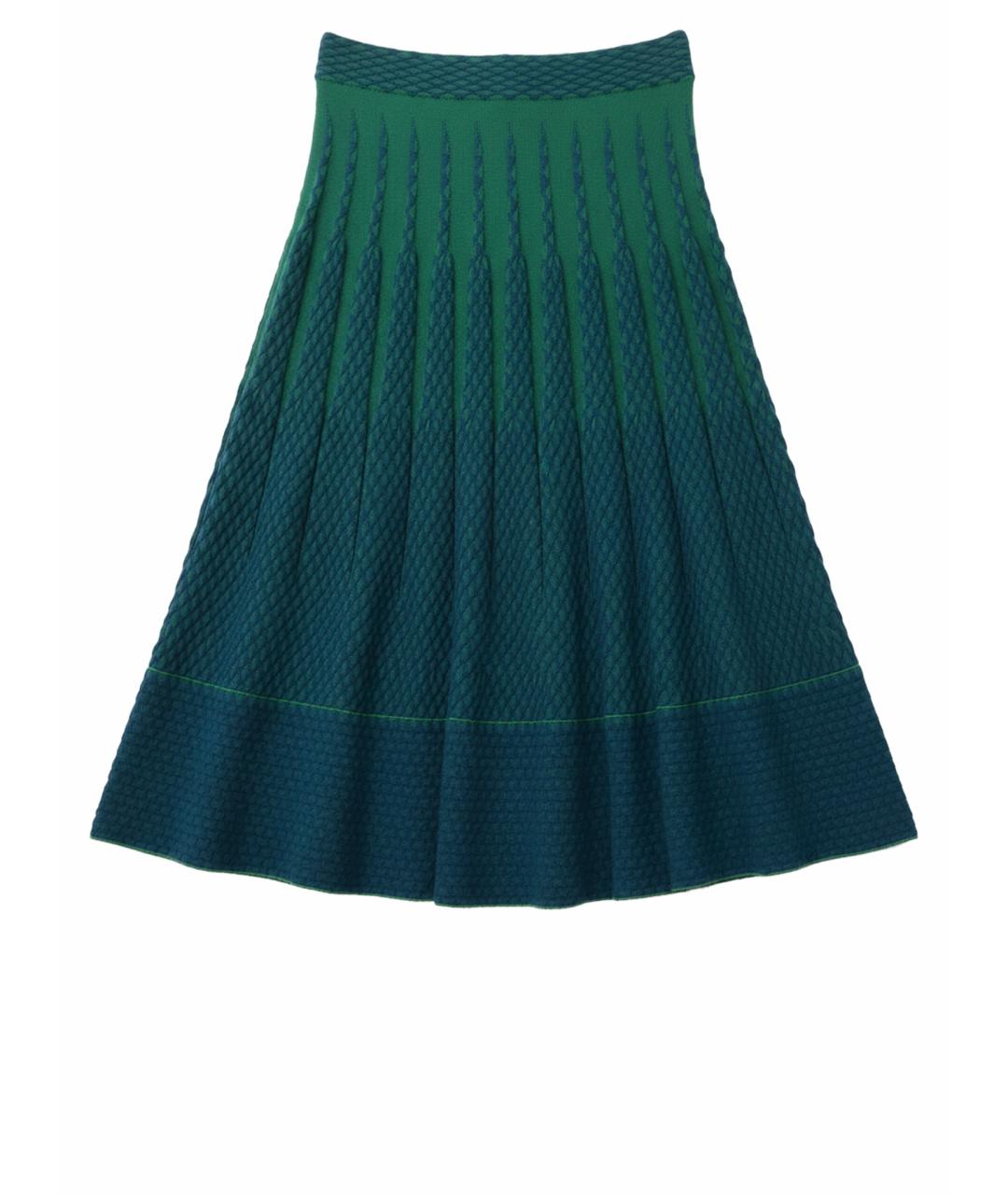 MISSONI Бирюзовая вискозная юбка макси, фото 1