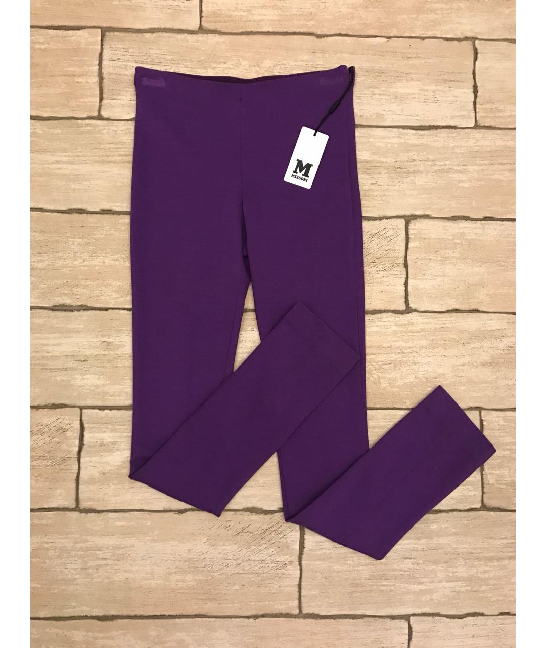 MISSONI Фиолетовые вискозные леггинсы и велосипедки, фото 7