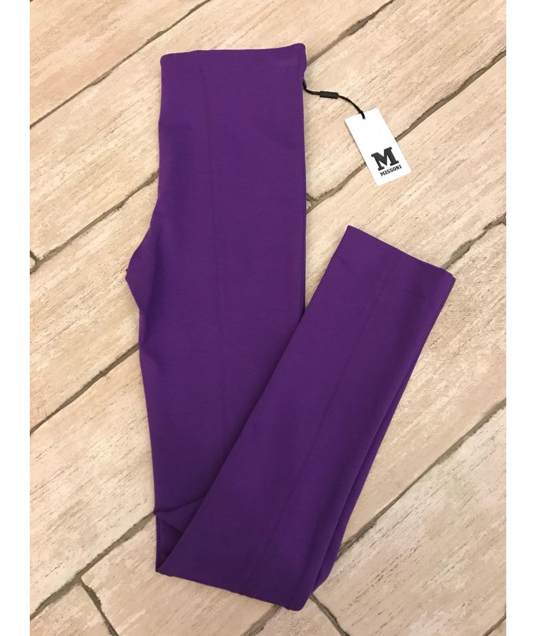 MISSONI Фиолетовые вискозные леггинсы и велосипедки, фото 6