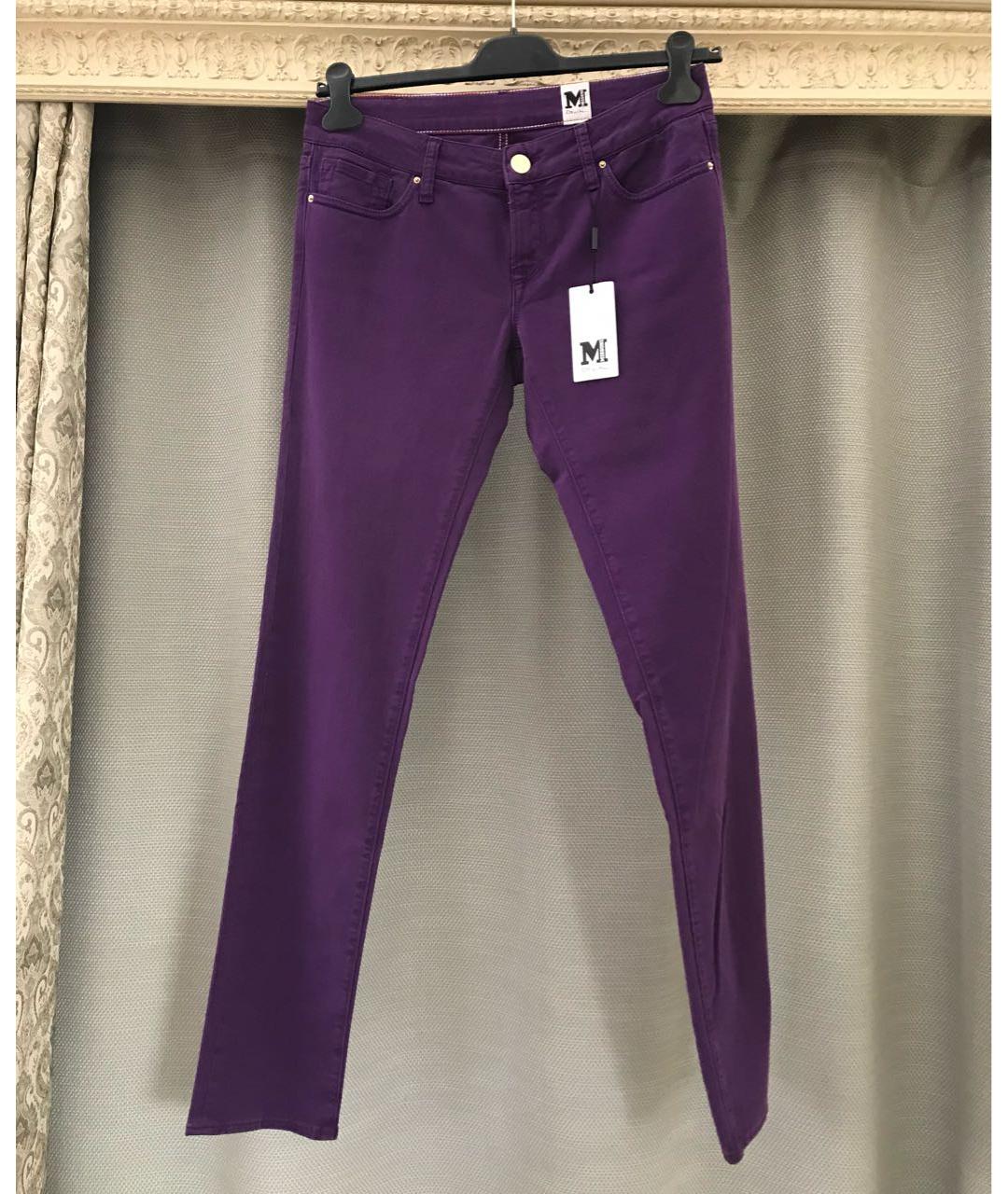MISSONI Фиолетовые хлопко-эластановые джинсы слим, фото 7