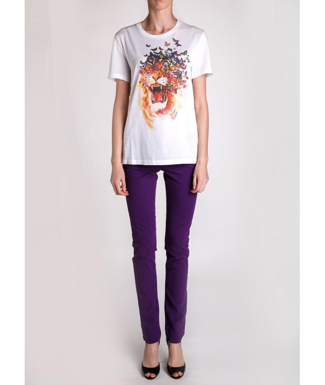 MISSONI Фиолетовые хлопко-эластановые джинсы слим, фото 5