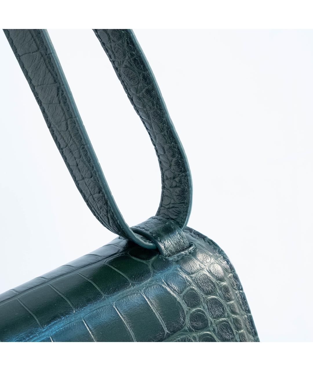 BALENCIAGA Зеленая кожаная сумка через плечо, фото 6