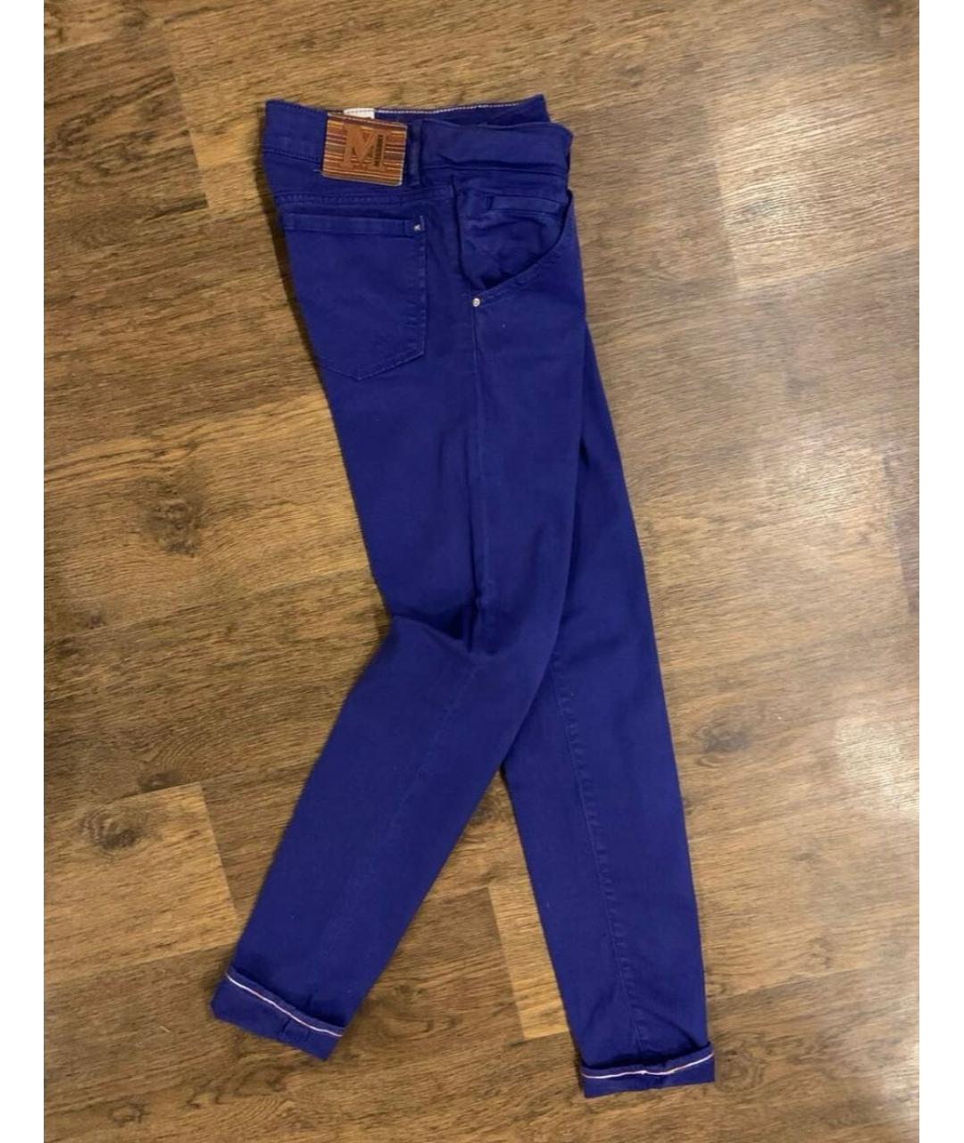 MISSONI Синие хлопко-эластановые джинсы слим, фото 8
