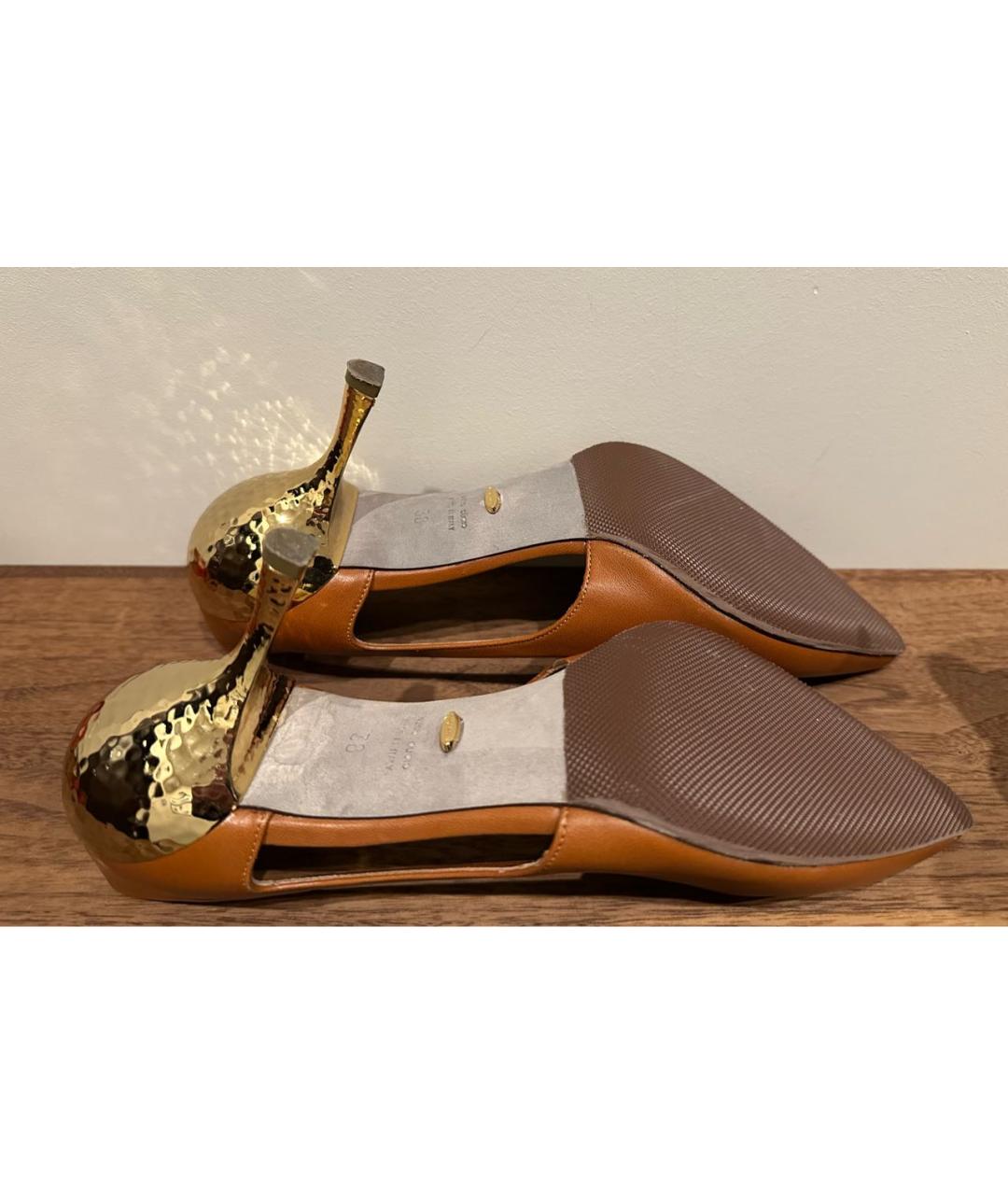 SERGIO ROSSI Коричневые кожаные туфли, фото 3