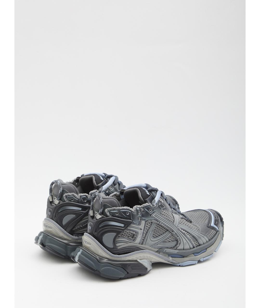 BALENCIAGA Серые низкие кроссовки / кеды, фото 3