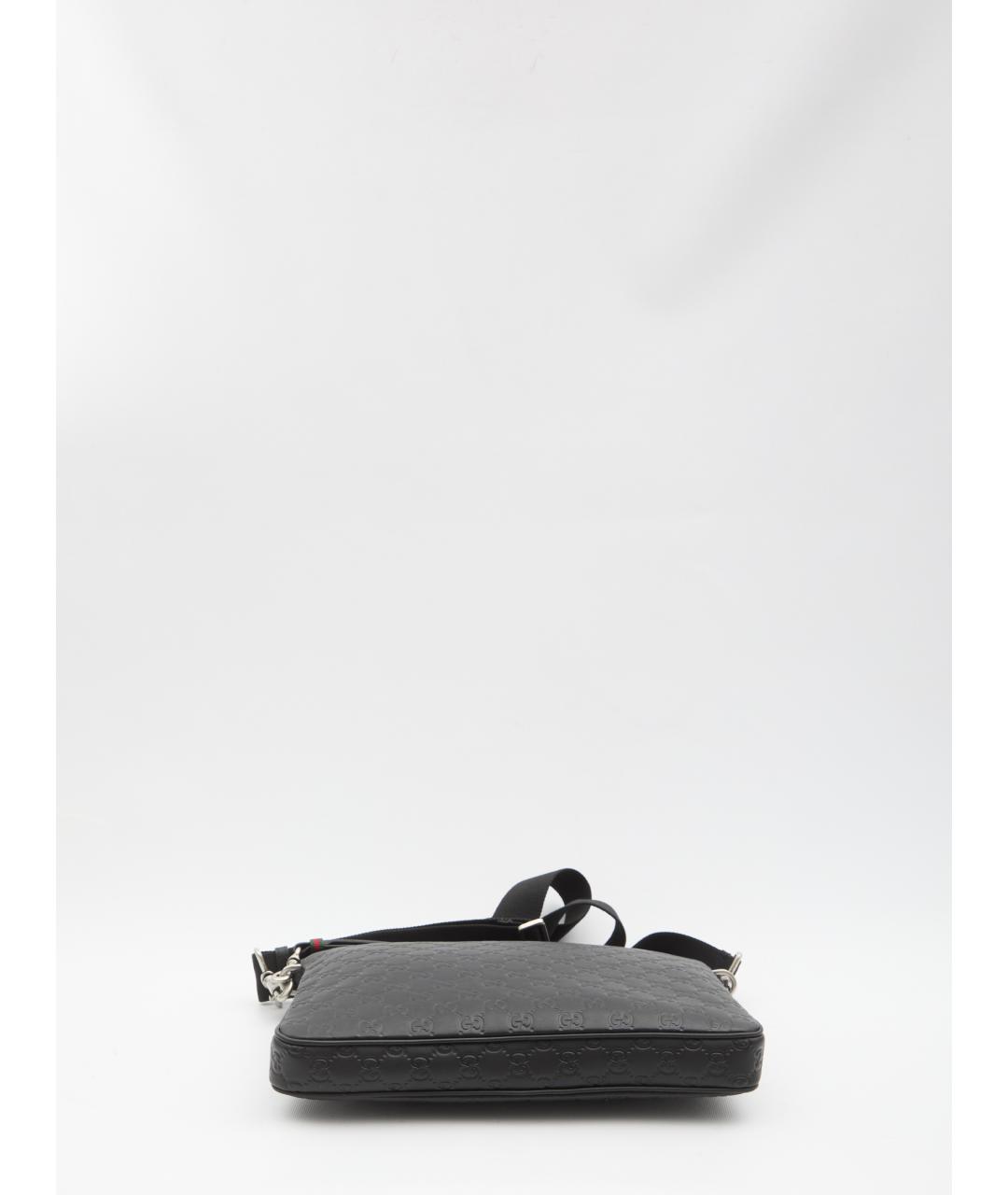 GUCCI Черная кожаная сумка на плечо, фото 4