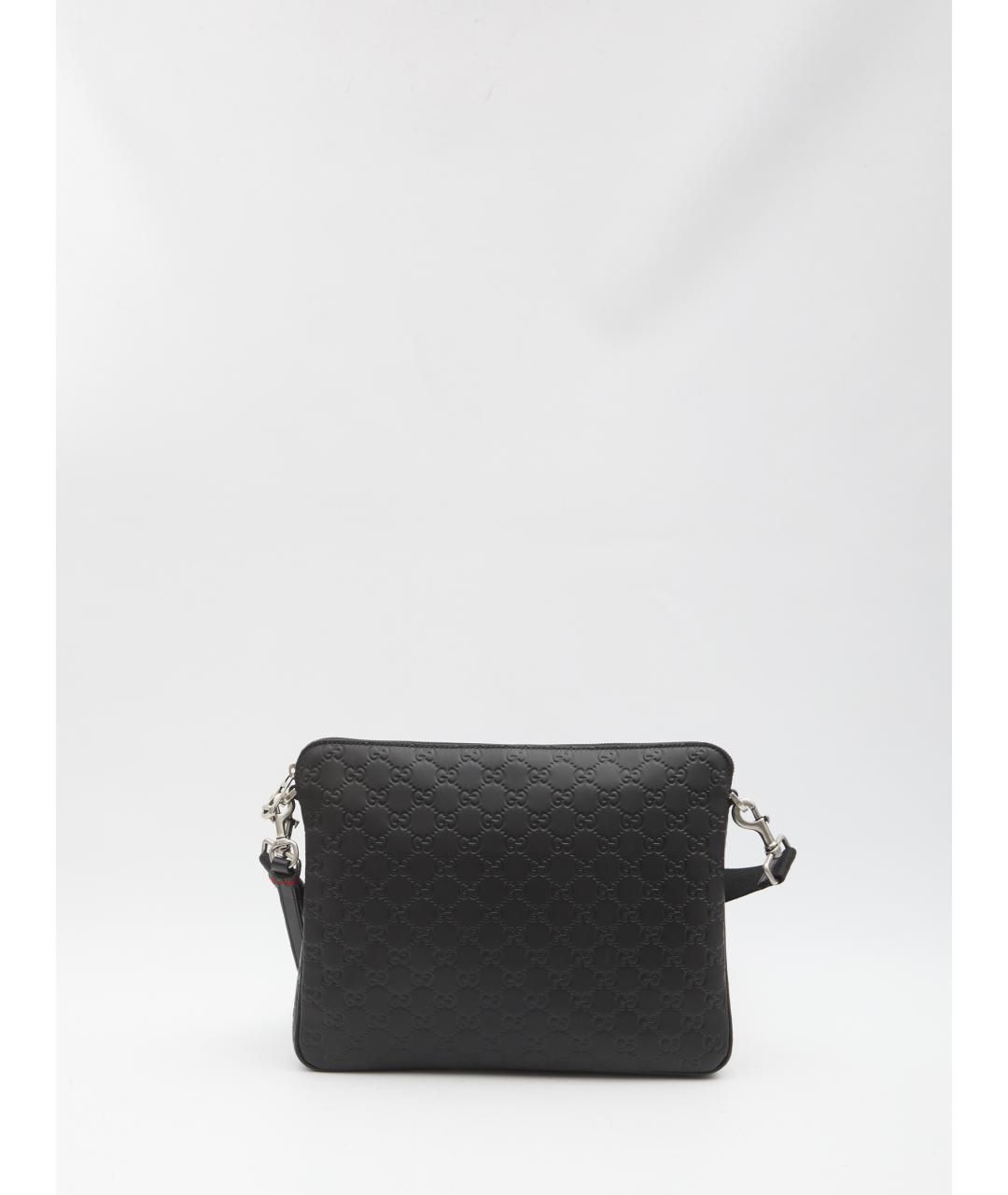 GUCCI Черная кожаная сумка на плечо, фото 2