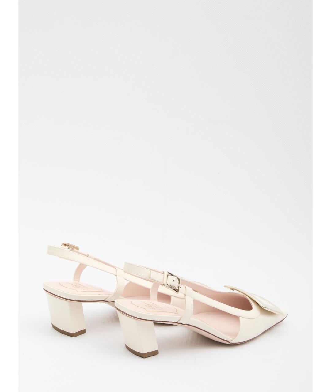 ROGER VIVIER Бежевые кожаные туфли, фото 3