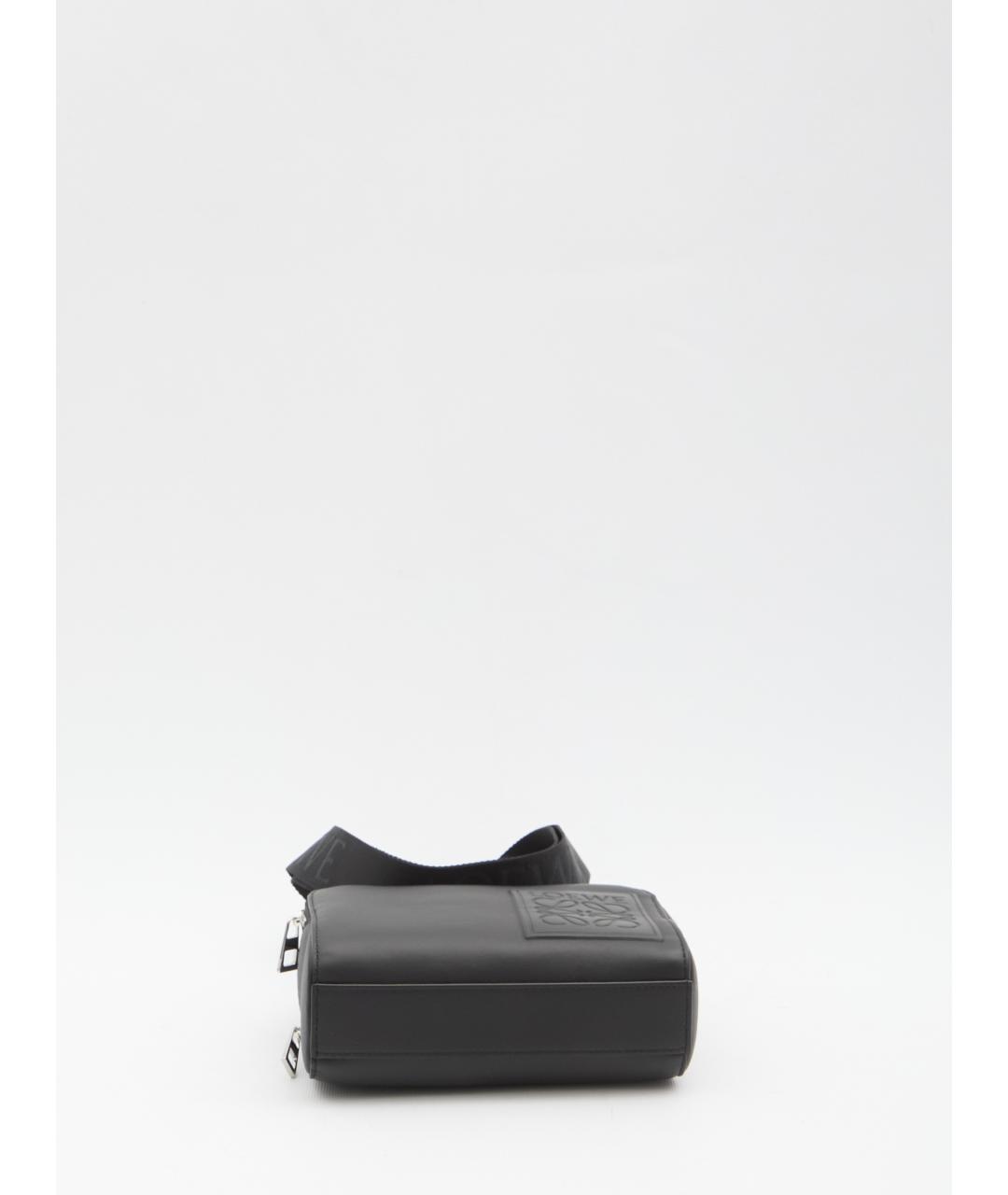 LOEWE Черная кожаная сумка на плечо, фото 3