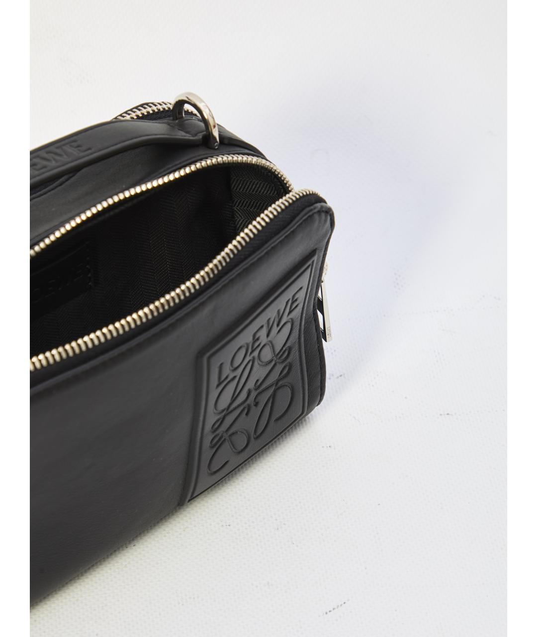 LOEWE Черная кожаная сумка на плечо, фото 4