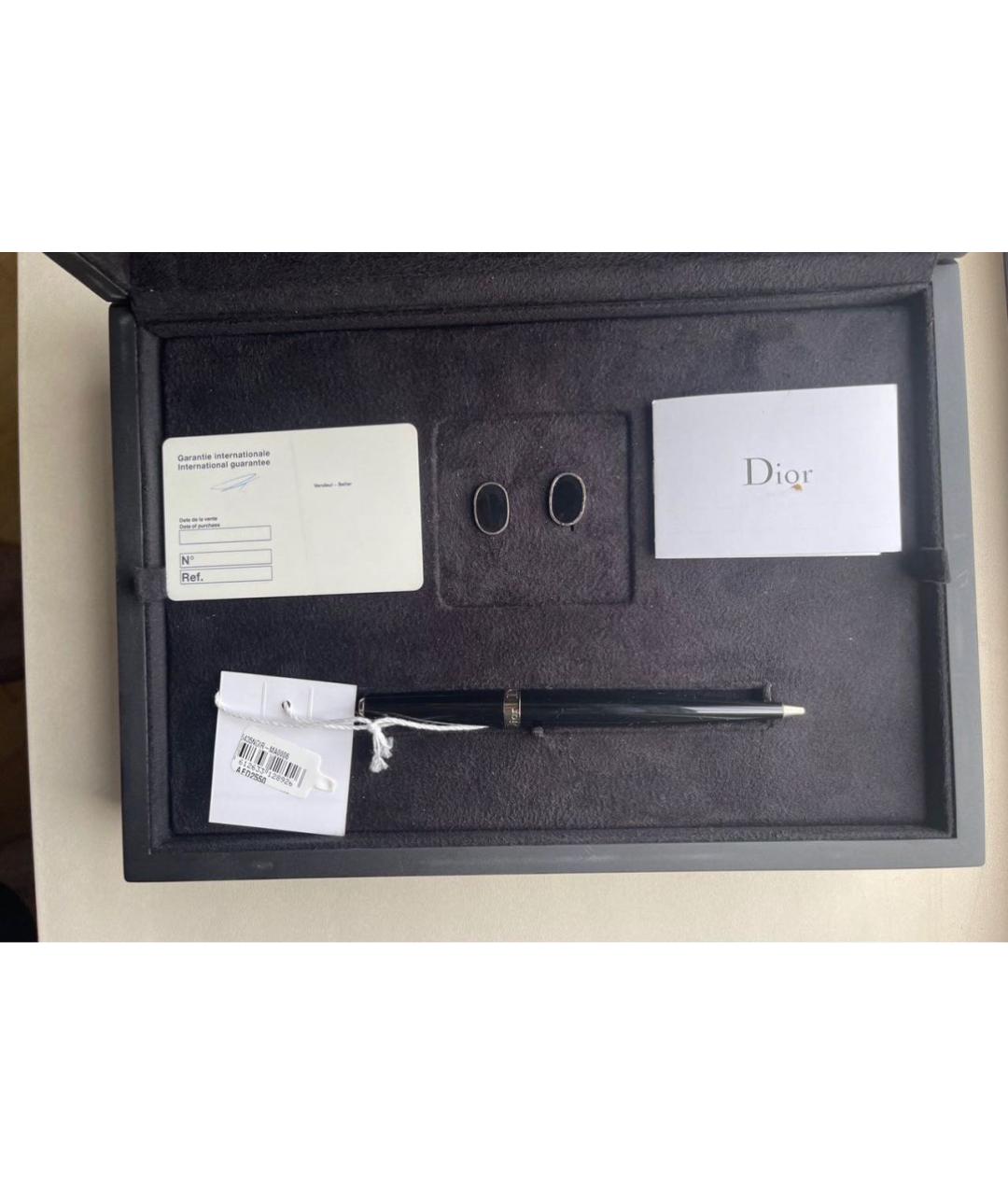 CHRISTIAN DIOR Черная металлическая шариковая ручка, фото 2