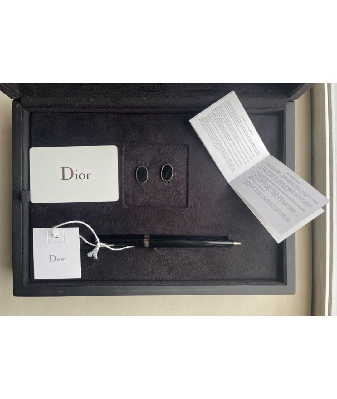 CHRISTIAN DIOR Черная металлическая шариковая ручка, фото 9