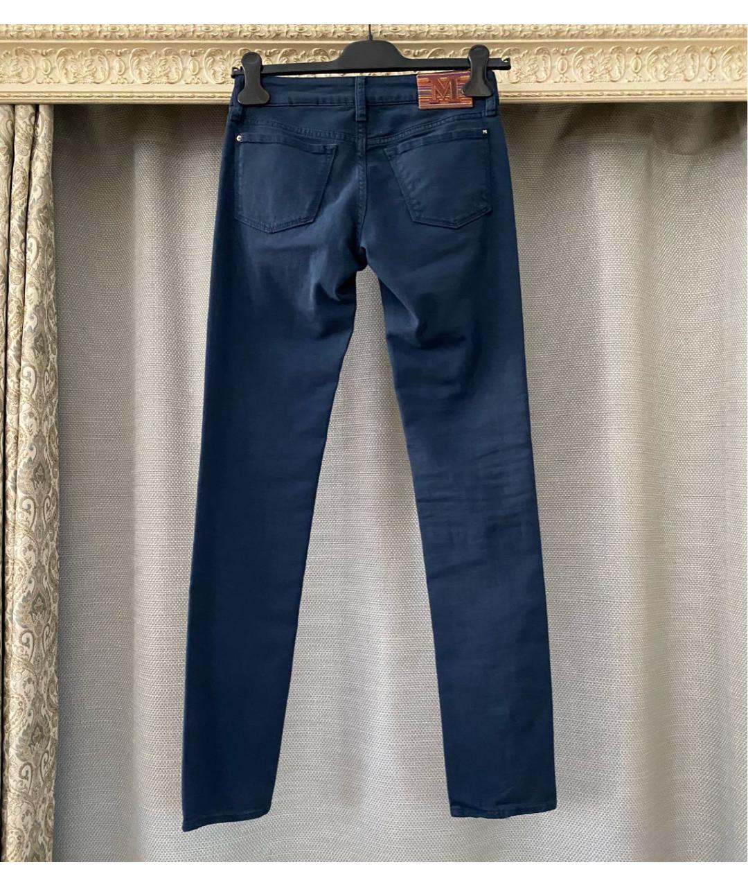 MISSONI Темно-синие хлопко-эластановые джинсы слим, фото 2