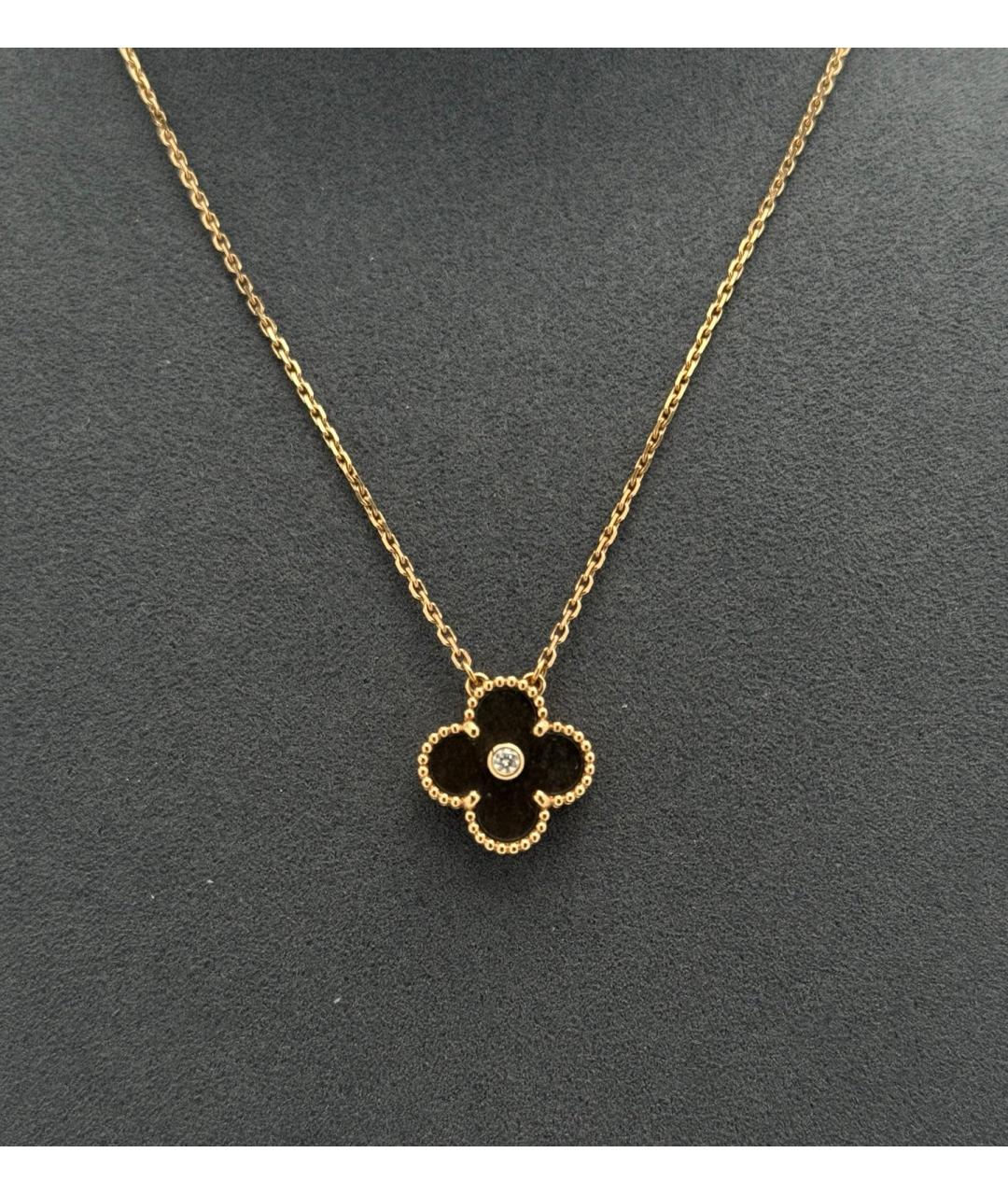 VAN CLEEF & ARPELS Черное колье из розового золота, фото 4