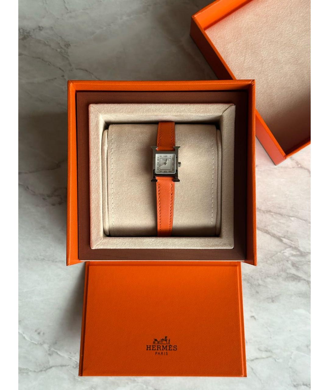 HERMES Серебряные металлические часы, фото 3