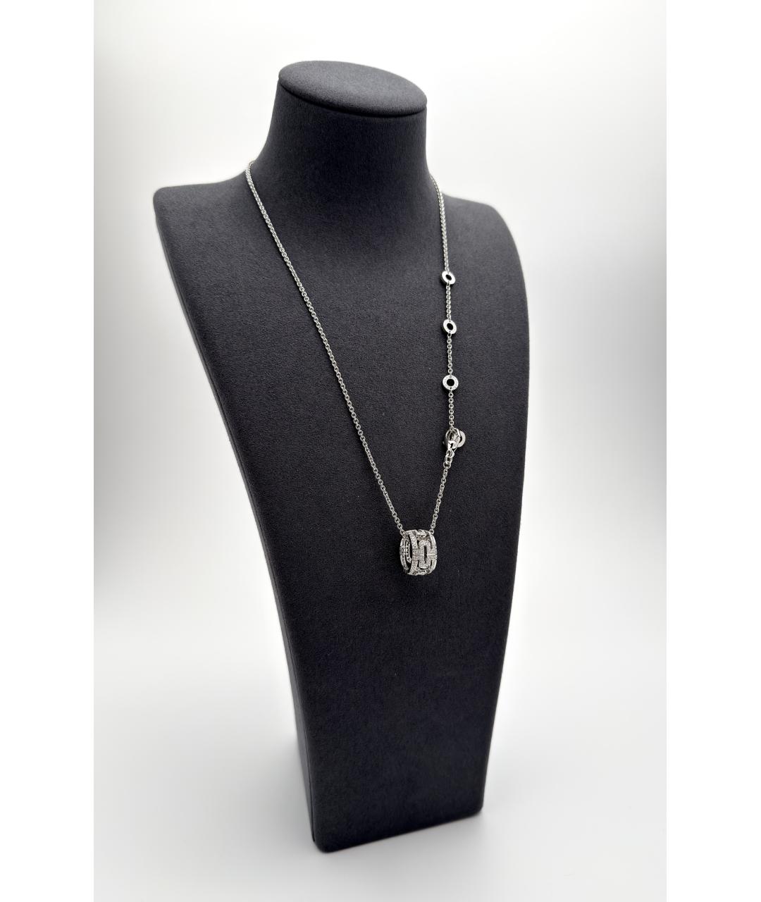 BVLGARI Серебряное колье из белого золота, фото 5